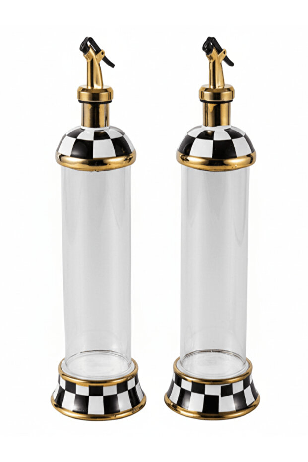 Glass & Ceramic Oil Bottle Set