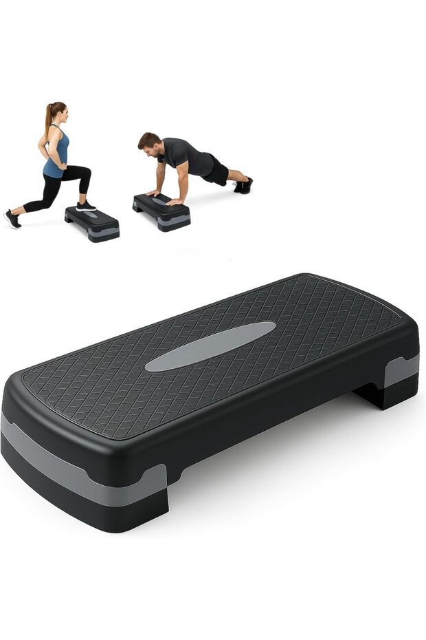 Aerobic Exercise Stepper Platform with 2 Adjustable Heights - 1