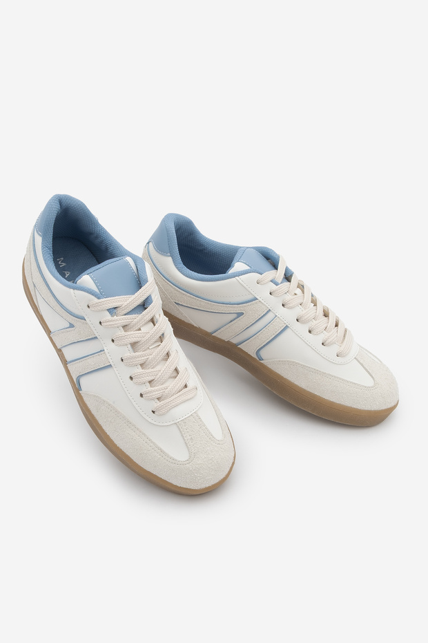Women's Sneaker Lace-Up Retro Sports Shoes Denor Blue