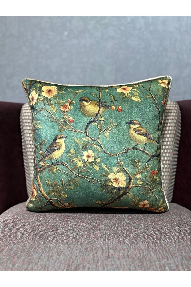 Blend-19770 Imported Silk Velvet Cushion Cover 43X43 Size