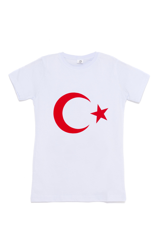 Turkish Flag Red-White Unisex Children's T-Shirt (April 23)