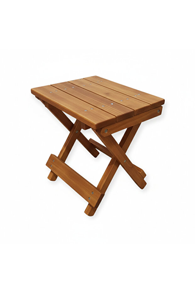 Katlanabilir Ahşap Kamp Taburesi - 2