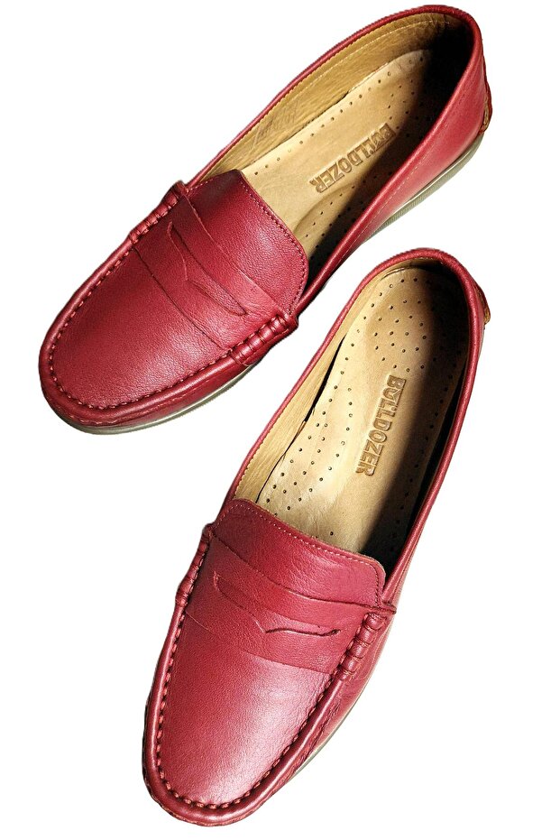 261669 Women's Genuine Leather Flexible and Soft Comfortable Sole Loafer Shoes