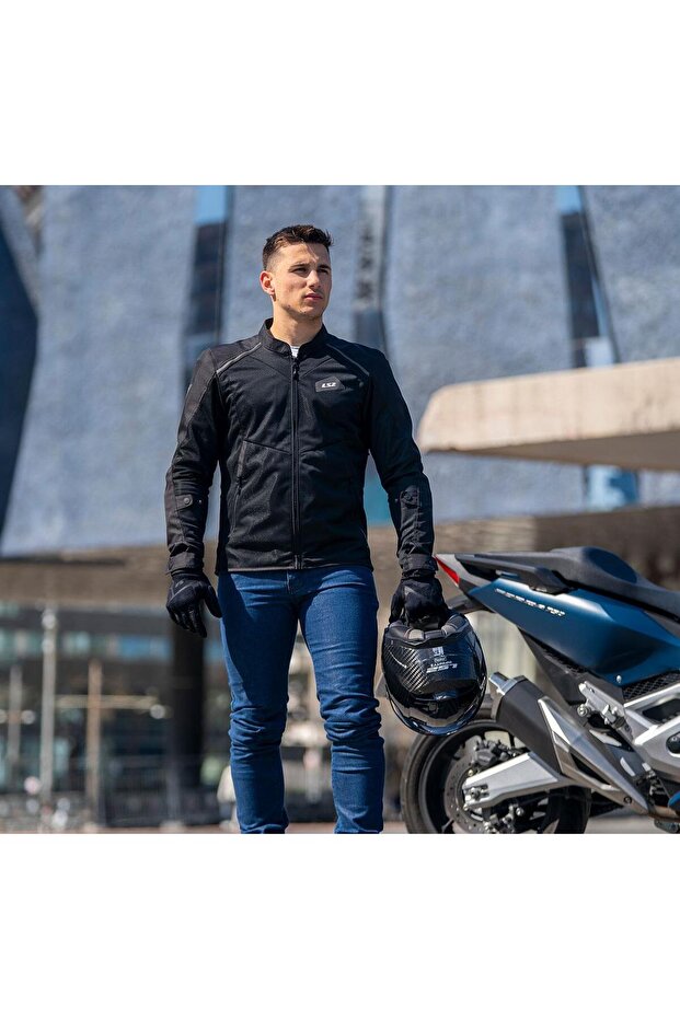 معطف بريز الصيفي باللون الأسود - 7