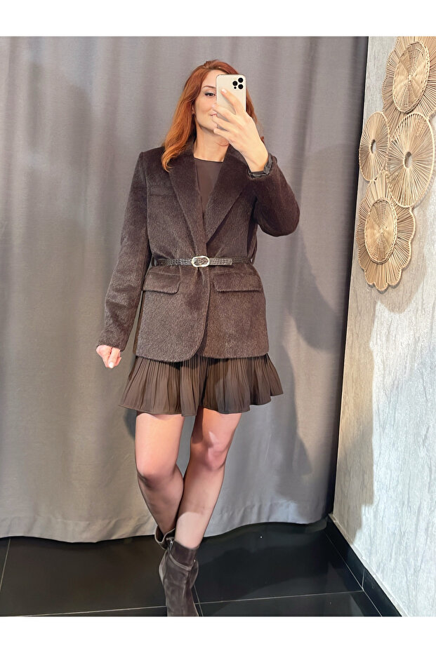 Kemerli Blazer Ceket