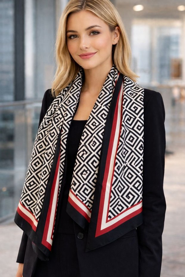 Sal11 Patterned Women's Shawl 180X90 cm