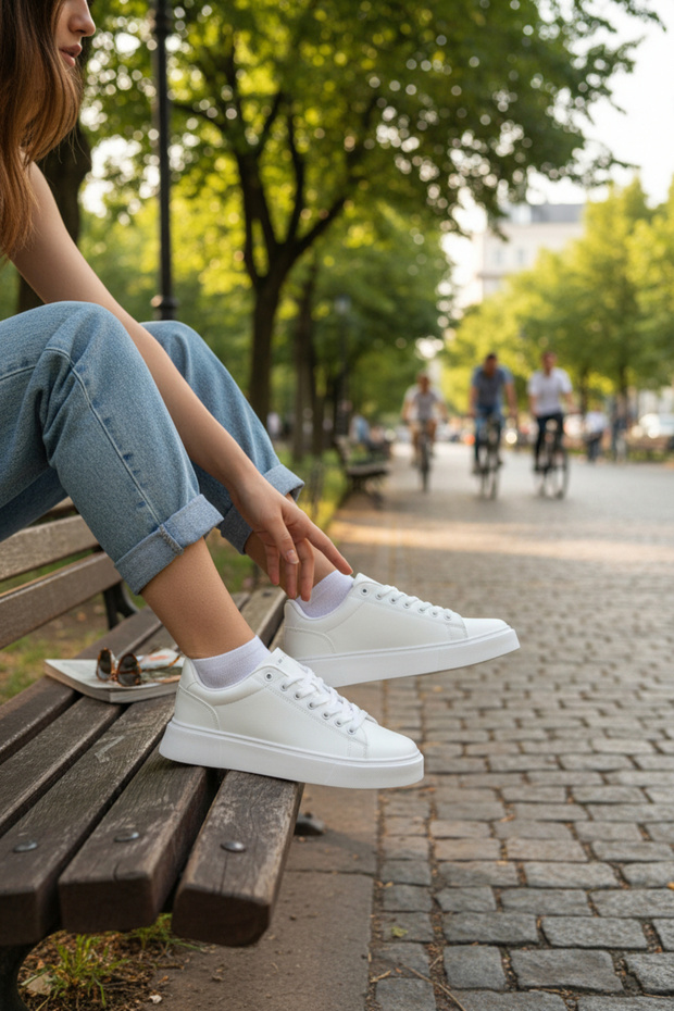 Enoch Sade Flat Sole Orthopedic Casual Sneaker