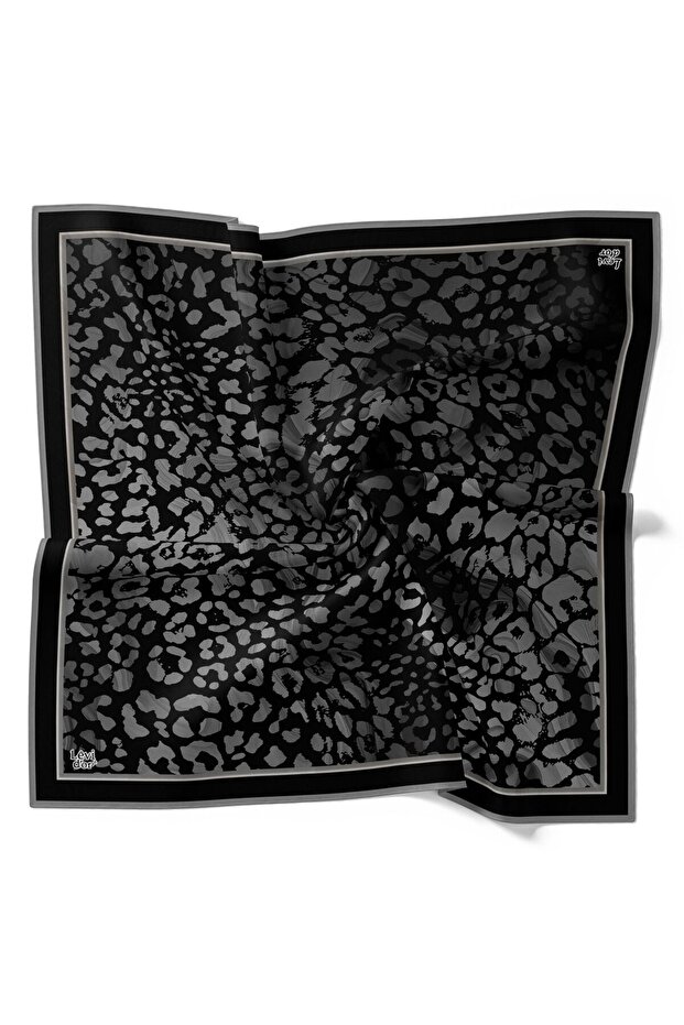 وشاح كريستال لامع بنمط الفهد - 1