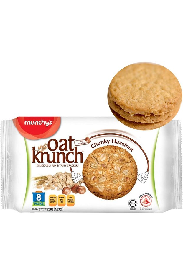 Oat Krunch High Fiber Toasted Hazelnut Oatmeal Cookies (208g)