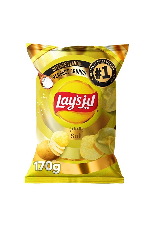 Classic Salted Thin-Cut Crispy Potato Chips Big Pack (170g)