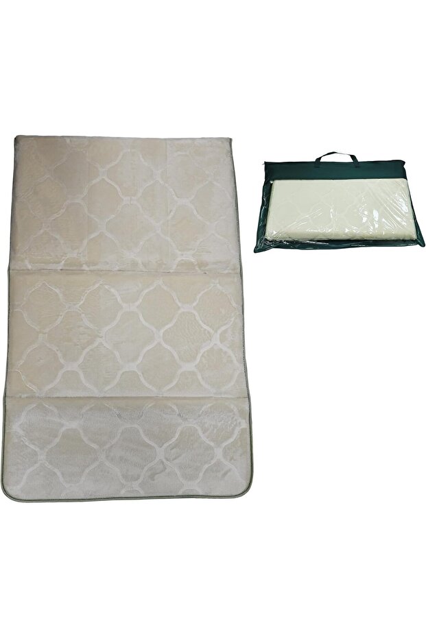 YU WELL Foldable Prayer Mat with Back Support & Carrying Bag, 2-in-1 Prayer Rug Sajadah, Anti-Slip I