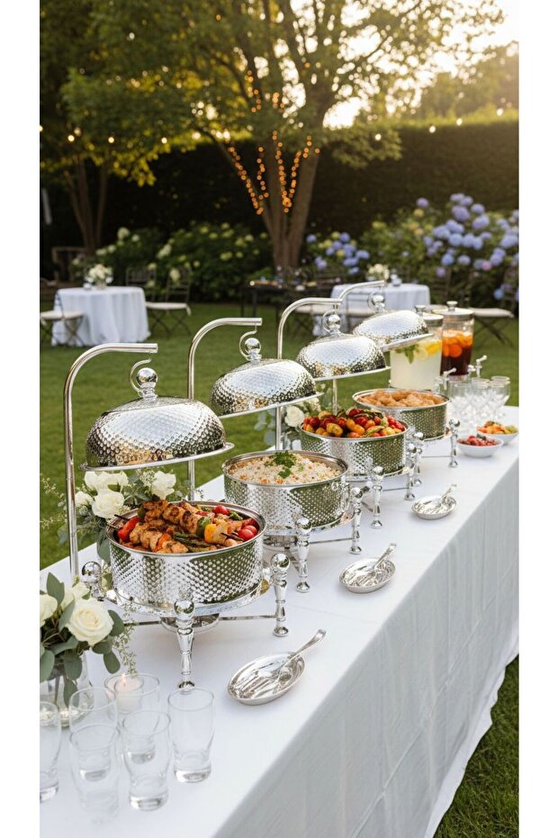 سخان بوفية صحن تقديم الطعام 4 لتر - 2