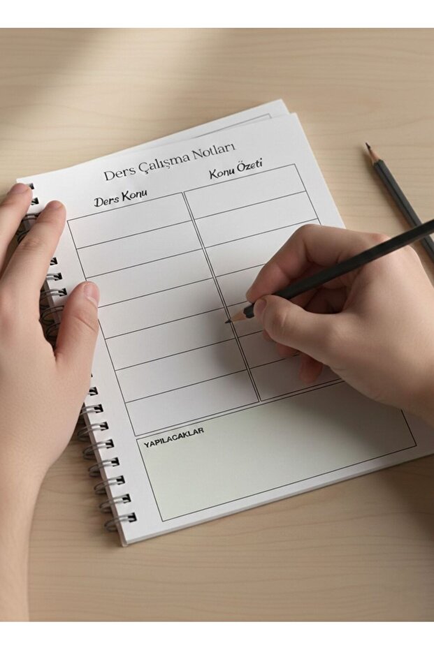 Study Notes A5 Spiral Notebook – 50 Sheets, 120 Gr Thick Paper - 3