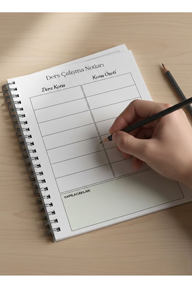 Study Notes A5 Spiral Notebook – 50 Sheets, 120 Gr Thick Paper - 2