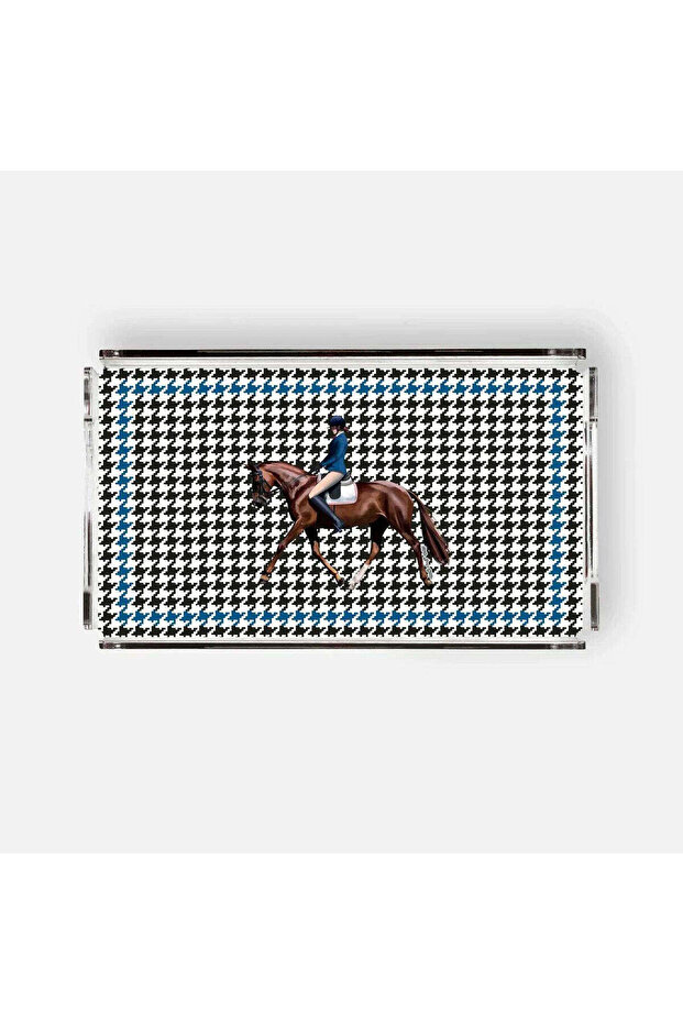 Equestrian Blue Jacket 38x23 Acrylic Tray