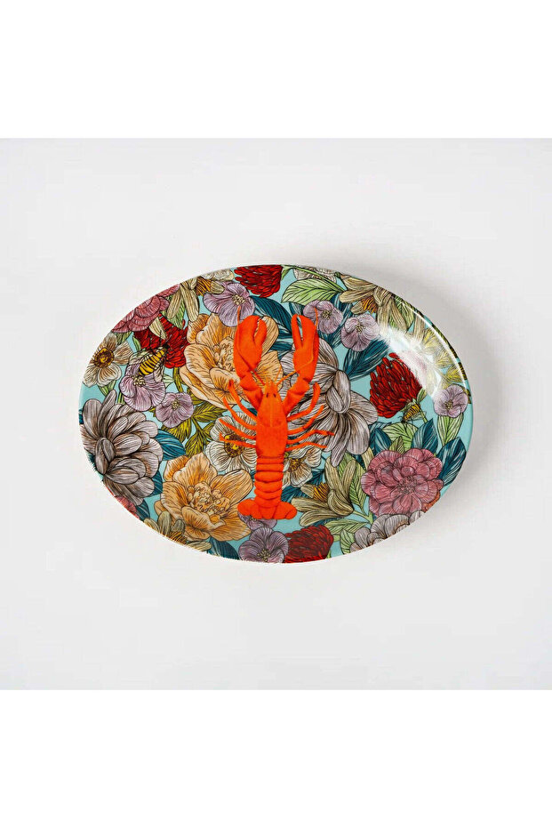 Hazeran Lobster 24 Cm Porcelain Boat Plate
