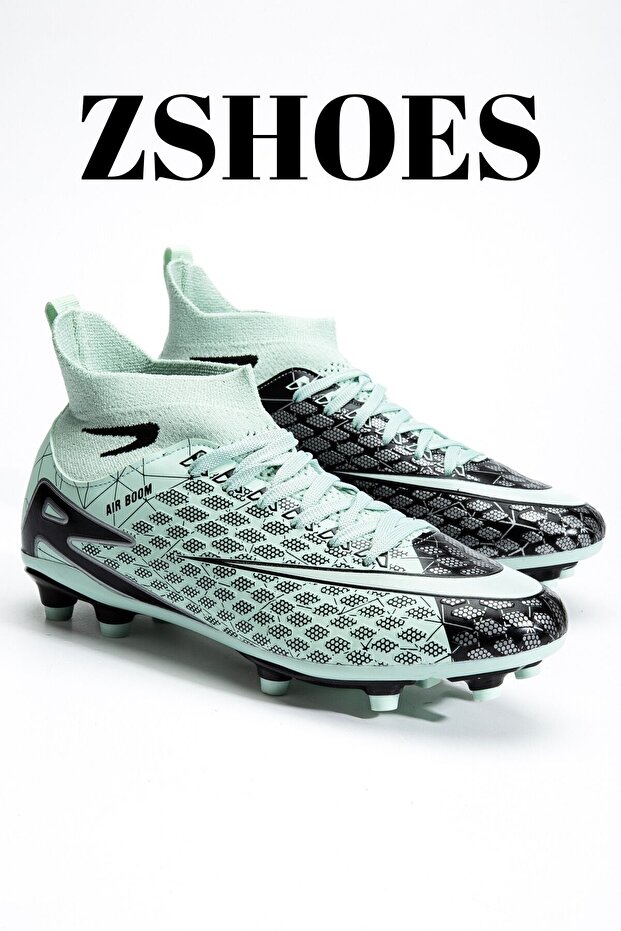 Men's Artificial Turf Football Shoes Imported Sole for Grass Fields Half Sock Style Ergonomic Foot-Fitting Flexible Structure