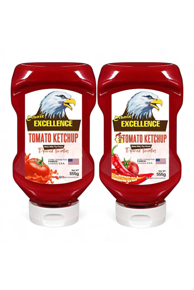 Classic Sweet Tomato Ketchup Squeeze Table Bottle Twin Pack (2x555g)