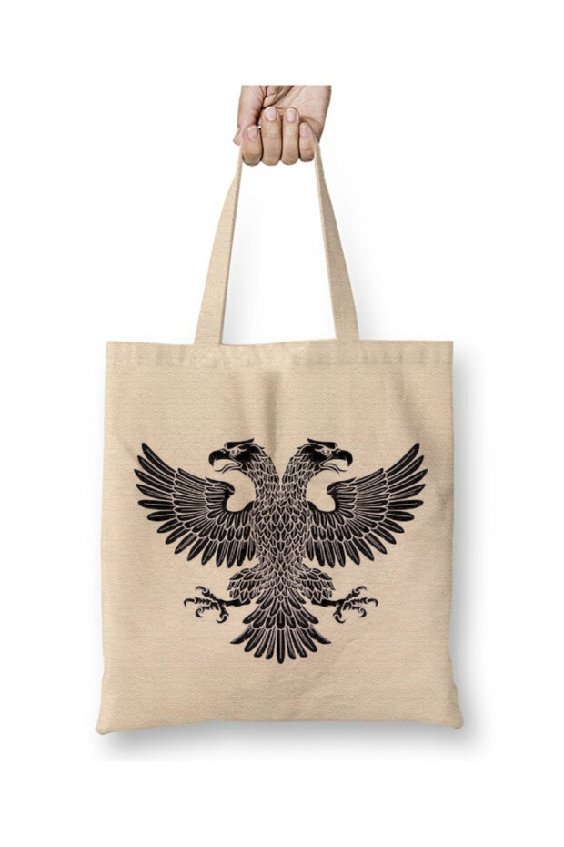 Albanian Eagle Albania White Tote Bag Long Handle Shopping Bag Beach Bag