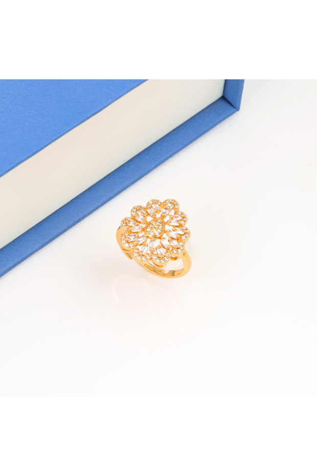 Zircon beam set, gold alternative - 4
