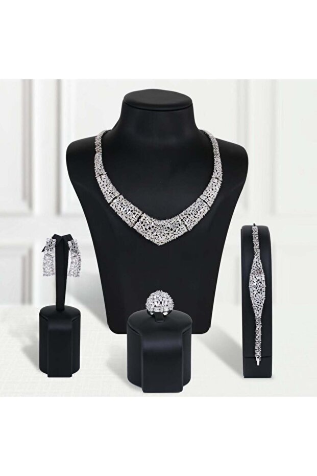 Gold alternative set, silver glitter - 1