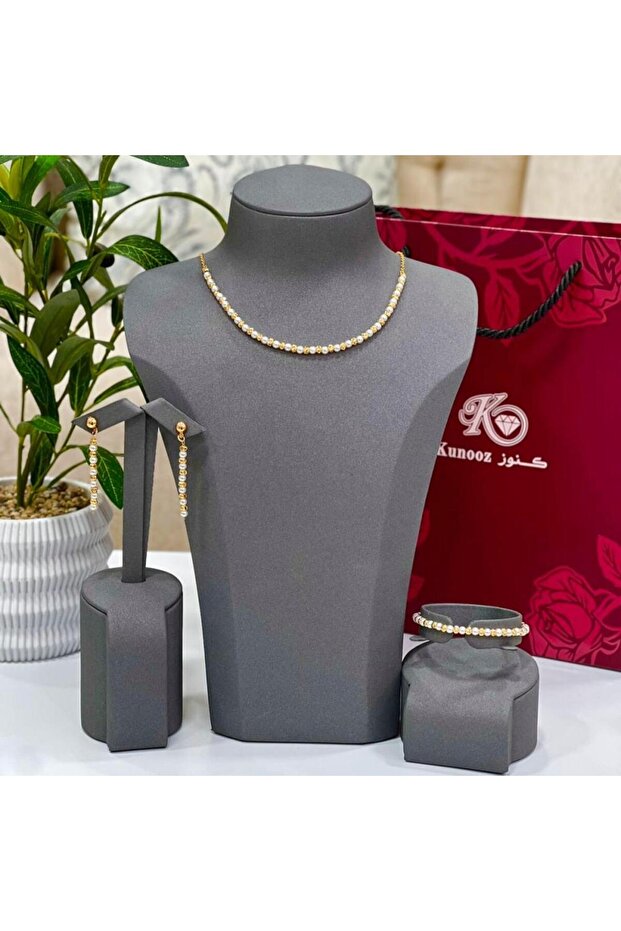 Soft gold pearl set - 1