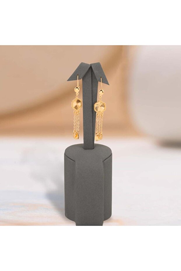 Gold plating alternative set, hexagonal luster, hypoallergenic - 5