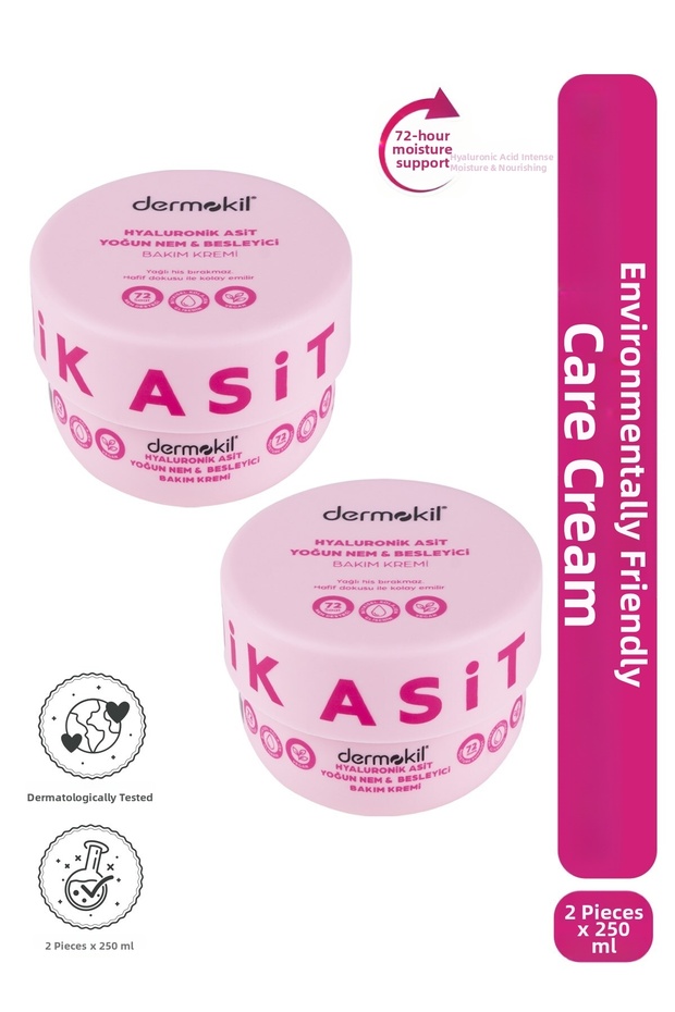 Hyaluronic Acid Intensive Moisturizing and Nourishing Care Cream 250 ml X 2 Pieces