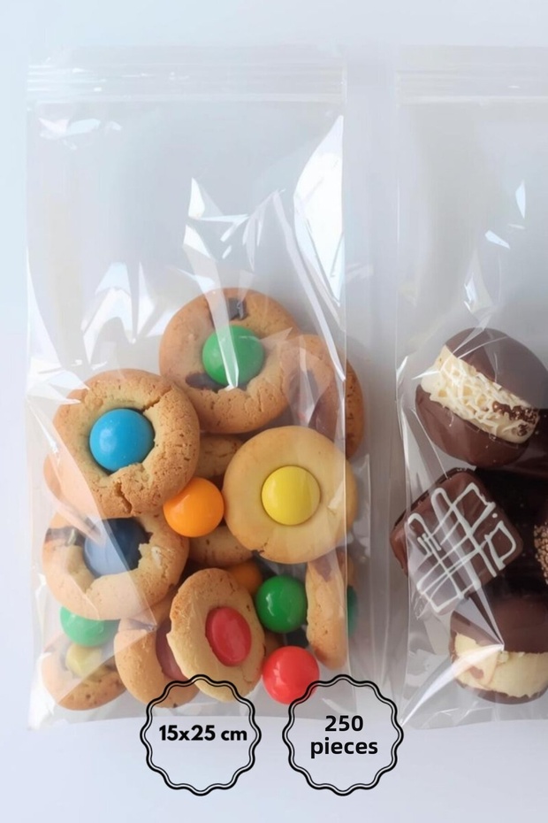 Transparent Opp Bag with Tape 15X25 cm (250 Pieces)