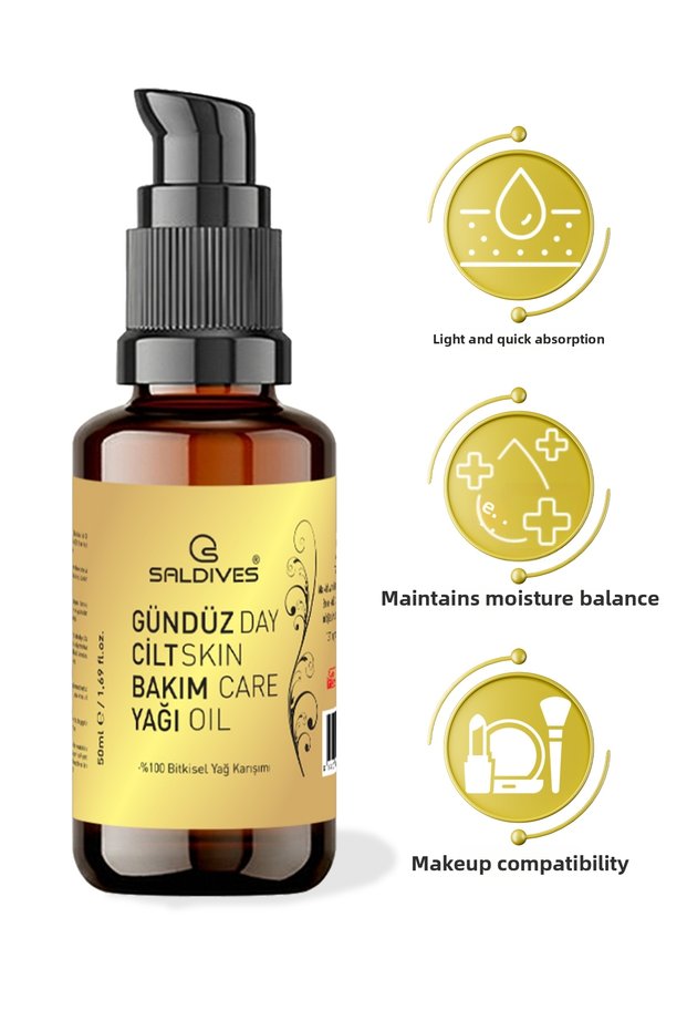 Day Care Oil 50 ml – 100% Natural Undiluted Skin Care Oil (Glass Bottle)