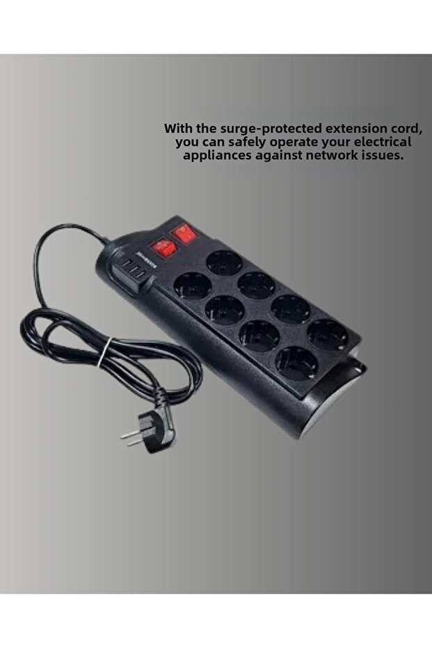 مقبس كهربائي ثماني المنافذ ZENVIA-4567 - 3