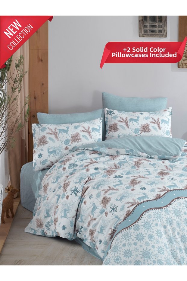 4-Piece Double Duvet Cover Set New Year's Eve