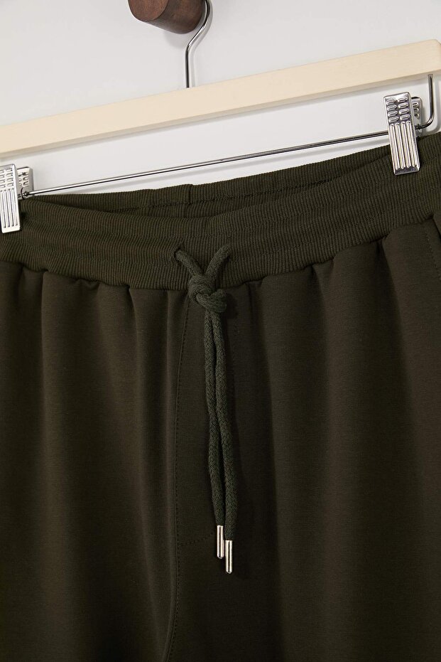 Haki Basic Regular/Normal Kesim Lastik Paça Jogger Eşofman Altı TMNSS20EA0053 - 4