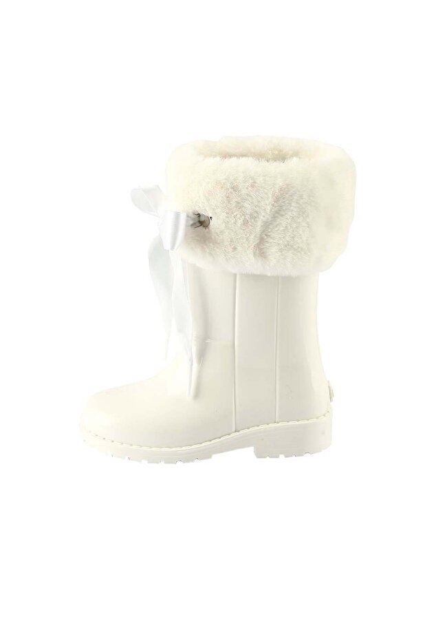 W10239 حذاء المطر الأبيض الناعم للأطفال من Campera Charol