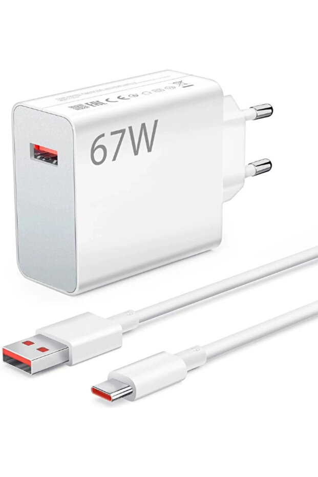 TNP TECH XIaomI Redmi Note 9 10 11 12 13 Pro Uyumlu 67 Watt Hızlı Turbo Şarj Seti Kafa Kablo