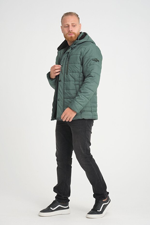 Pánská fleecová bunda s kapucí – 100% polyester - 1