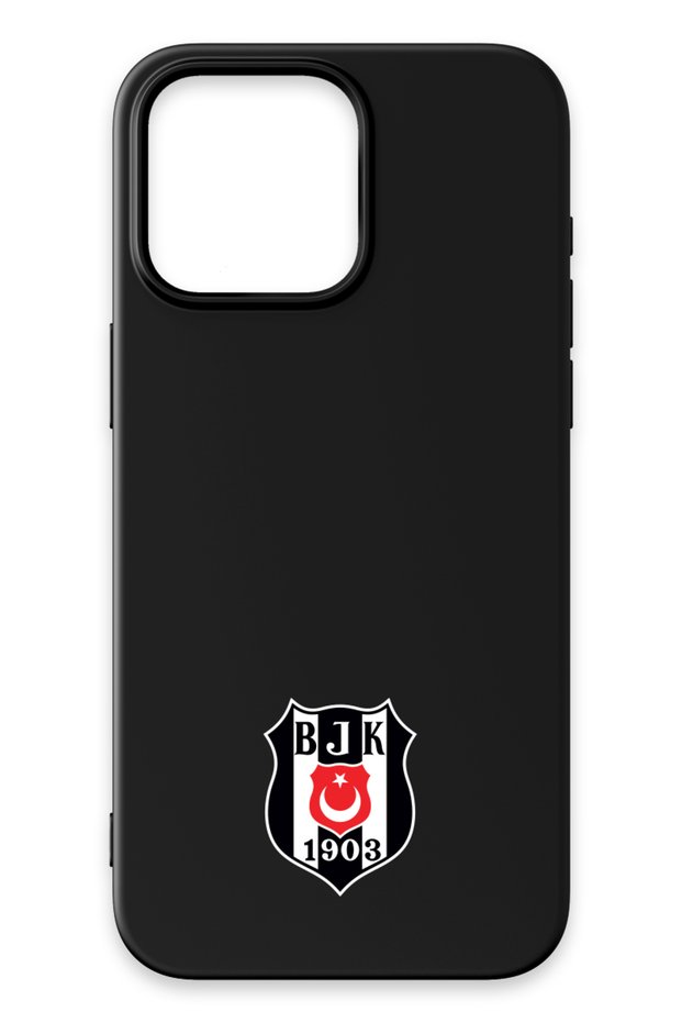 iPhone 14 Pro Max Compatible Beşiktaş Logo Black Phone Case
