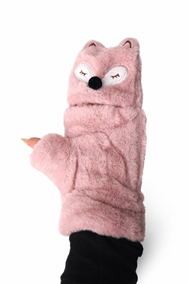 Sevimli Tilki Kışlık Eldiven - 4