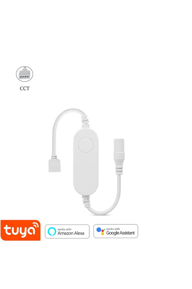 وحدة تحكم CCT صغيرة من Tuya تعمل بتقنية الواي فاي، مُخفّت إضاءة LED، تيار مستمر 12/24 فولت، 5050 COB، شريط إضاءة LED CCT/RGB/RGBW/RGBCCT