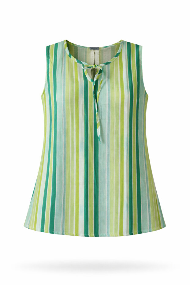 Sıfır Kol BLUZ - 3