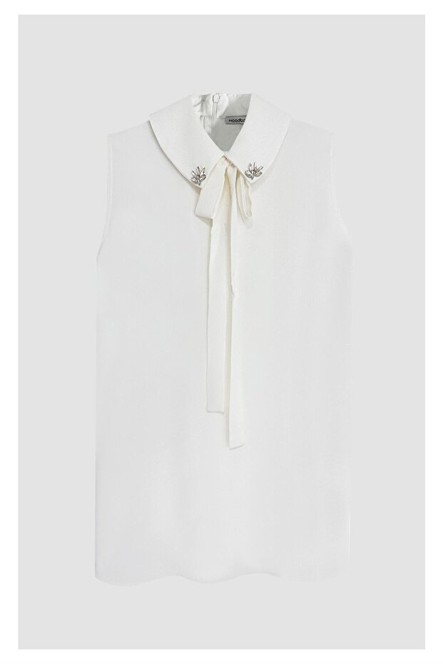 TAŞLI KOLSUZ KREP İÇLİK - 2