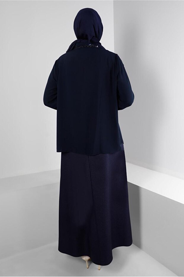 PULLU PAYETLİ GİZLİ DÜĞMELİ BLUZ 20240 - 3