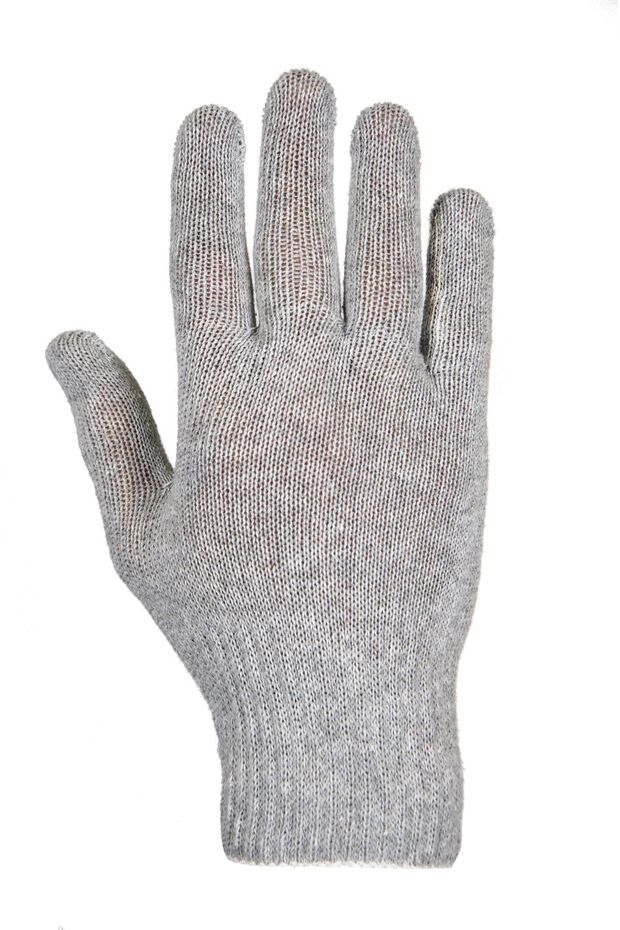 5 Çift Ham Örgü ( Örme) Pamuk Iş Eldiveni. . - 1