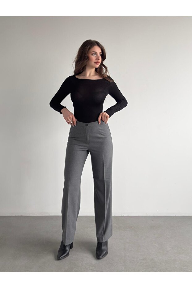 Kumaş Basic Pantolon - 6