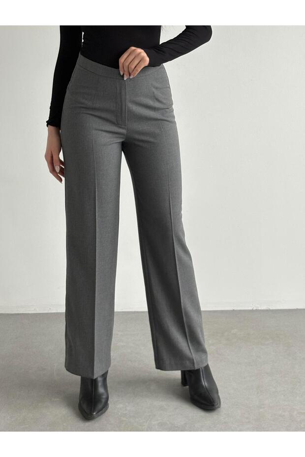 Kumaş Basic Pantolon - 5