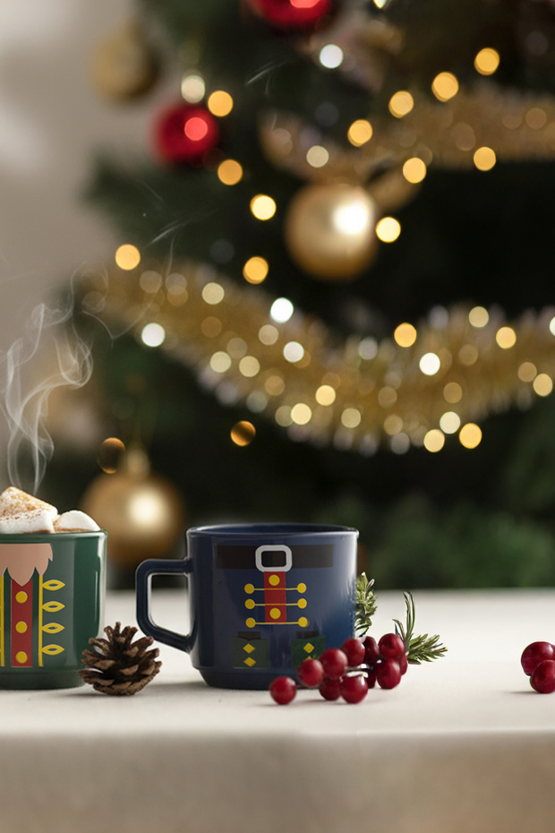 Nutcracker 3'lü Stackable Kupa Seti 180 cc - 6