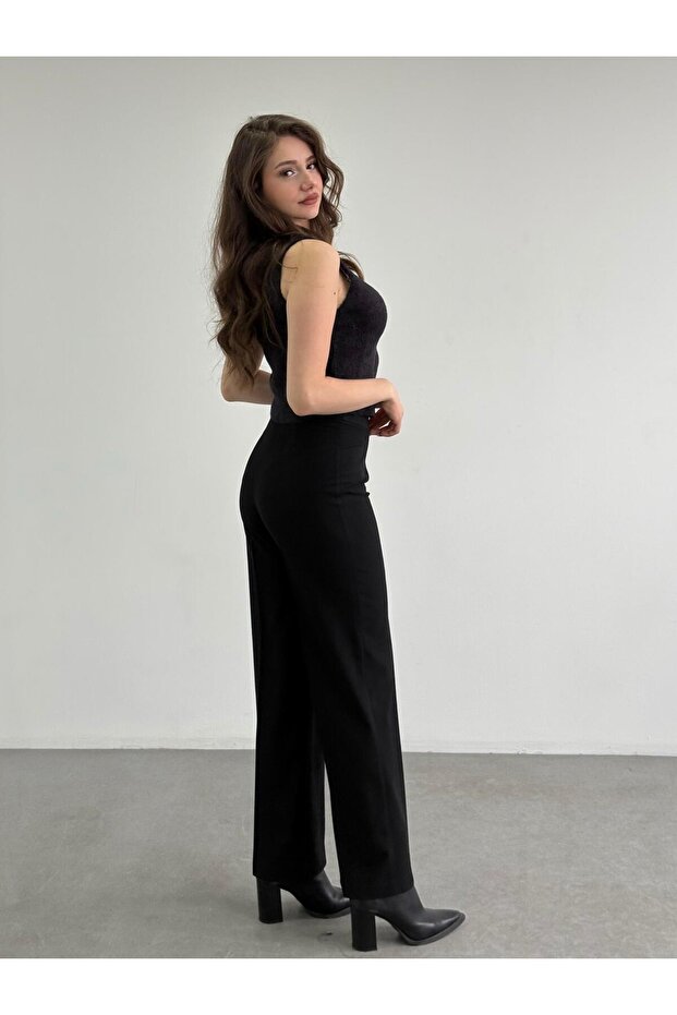 Kumaş Basic Pantolon - 2