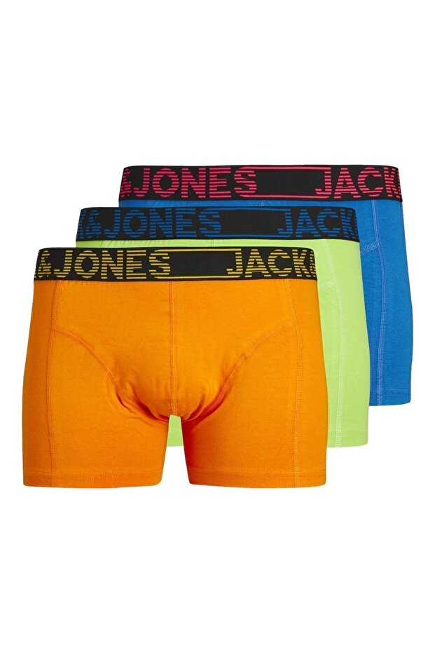 Jack Jones Jacbıll Solıd Trunks 3 Pack Erkek Mavi Giyim\boxer\ 12255821-07 - 1
