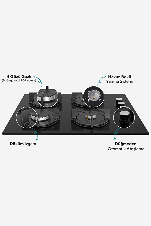 Digital Plus 15 Programlı Ankastre Set - Siyah - 4