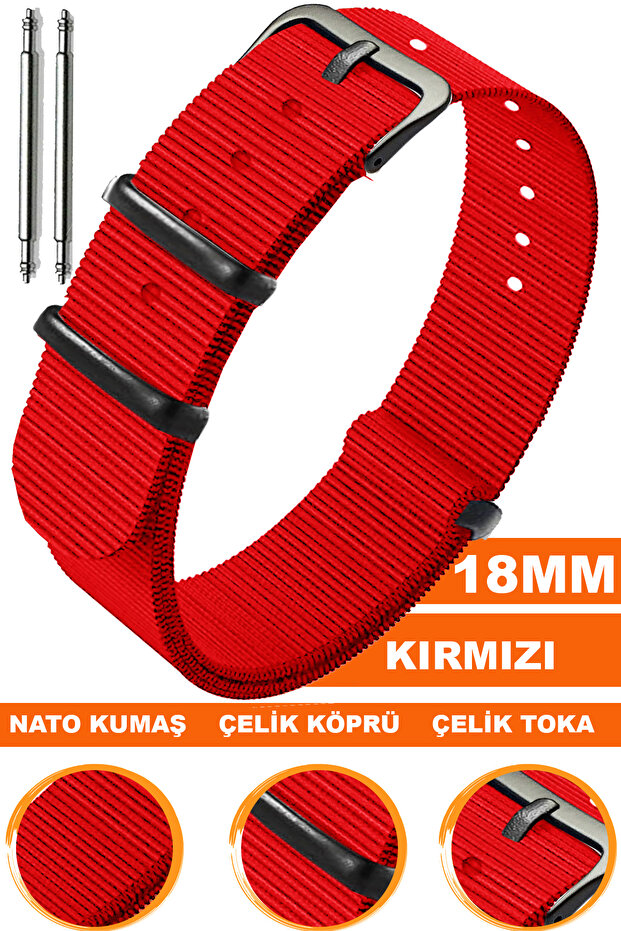 18mm Fossil-Welder-Casio-Seiko-Omega-Armani Watch Compatible Nato Textile Fabric Watch Band 18Ntsyh